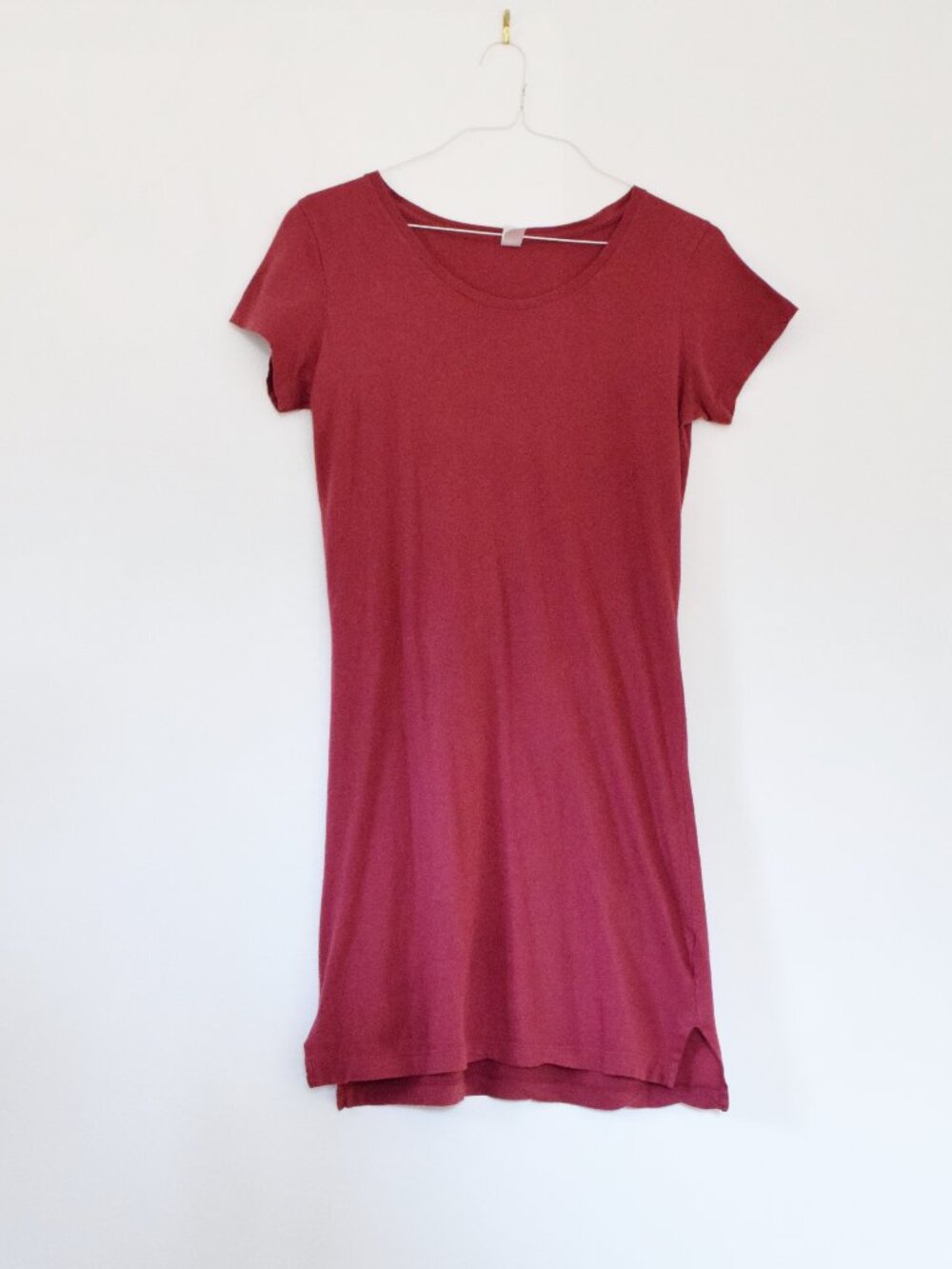 ALTERNATIVE APPAREL Red Legacy Short Sleeve Shift T-Shirt Mini Dress | Size S